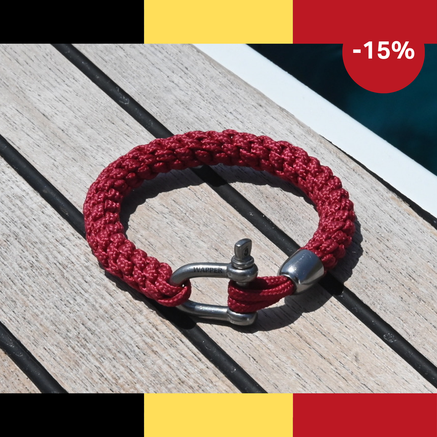 Sea-Link Bracelet – Ruby Red