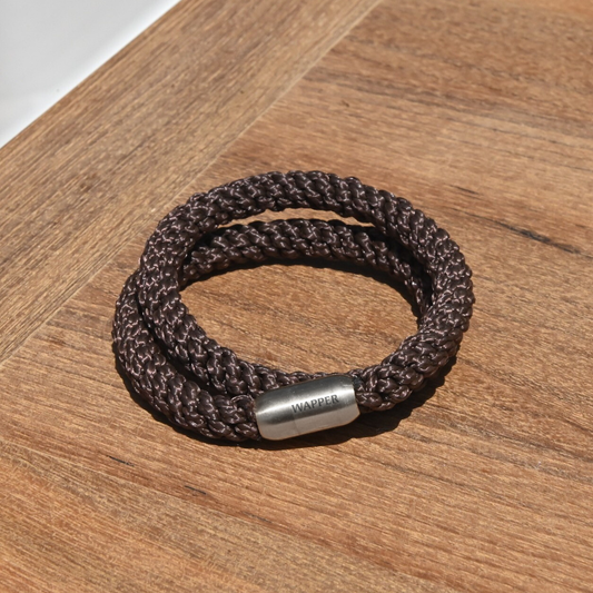 Double Wrap Bracelet – Coffee Brown