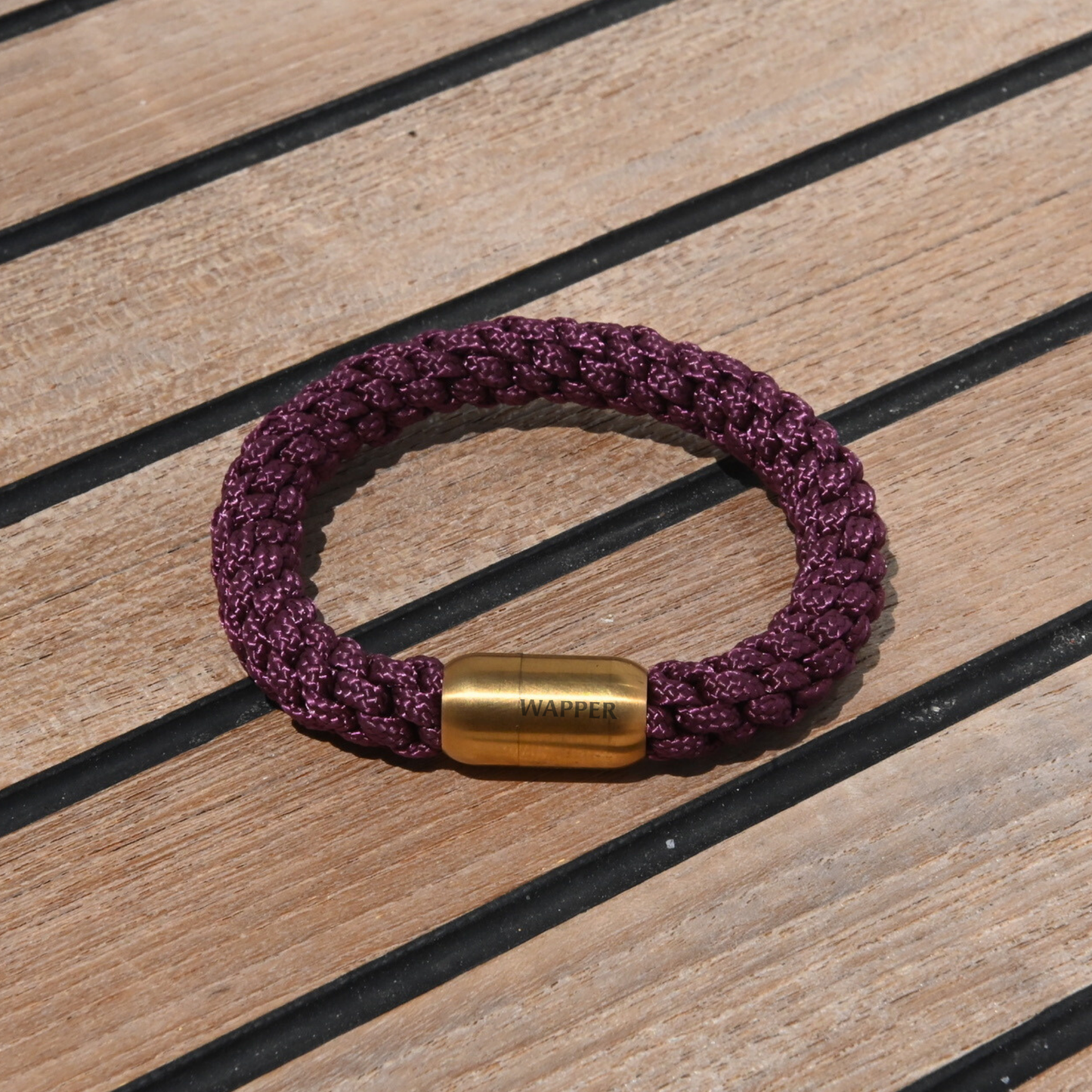 Mag-Link Armband – Aubergine
