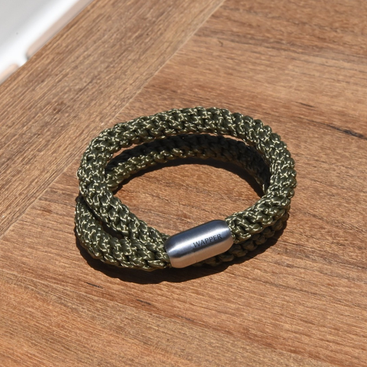 Double Wrap Bracelet – Army Green