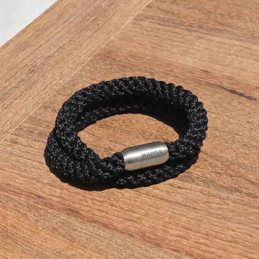 Double Wrap Bracelet – Black