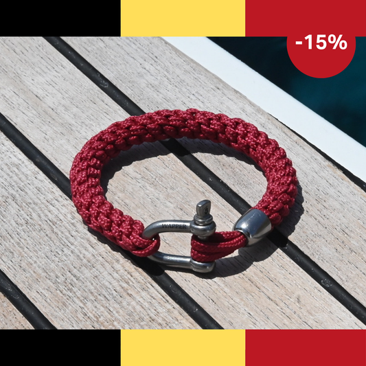 Sea-Link armband – Ruby Red