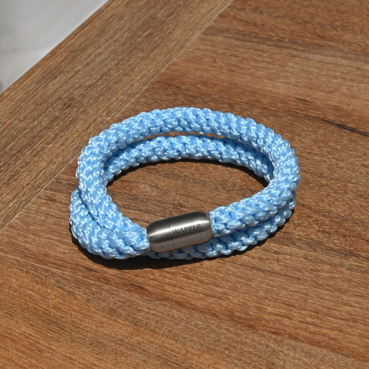 Double Wrap Bracelet - Sky Blue