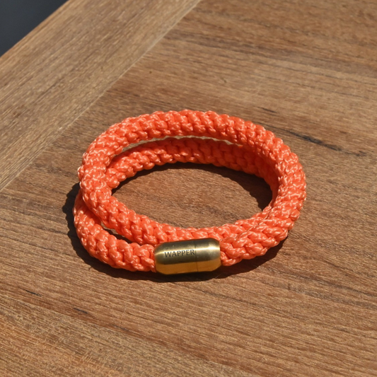 Double Wrap Bracelet – Sunset Orange