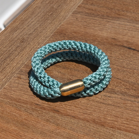 Double Wrap Bracelet – Sea Blue