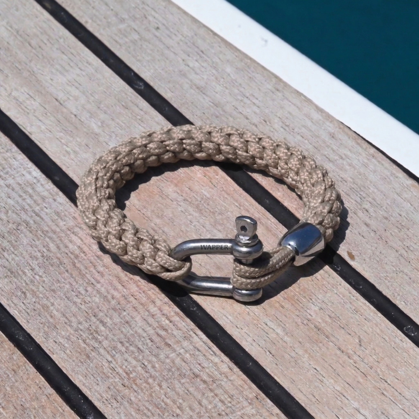 Sea-Link armband – Teak Beige