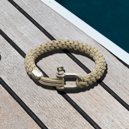 Sea-Link armband – Teak Beige